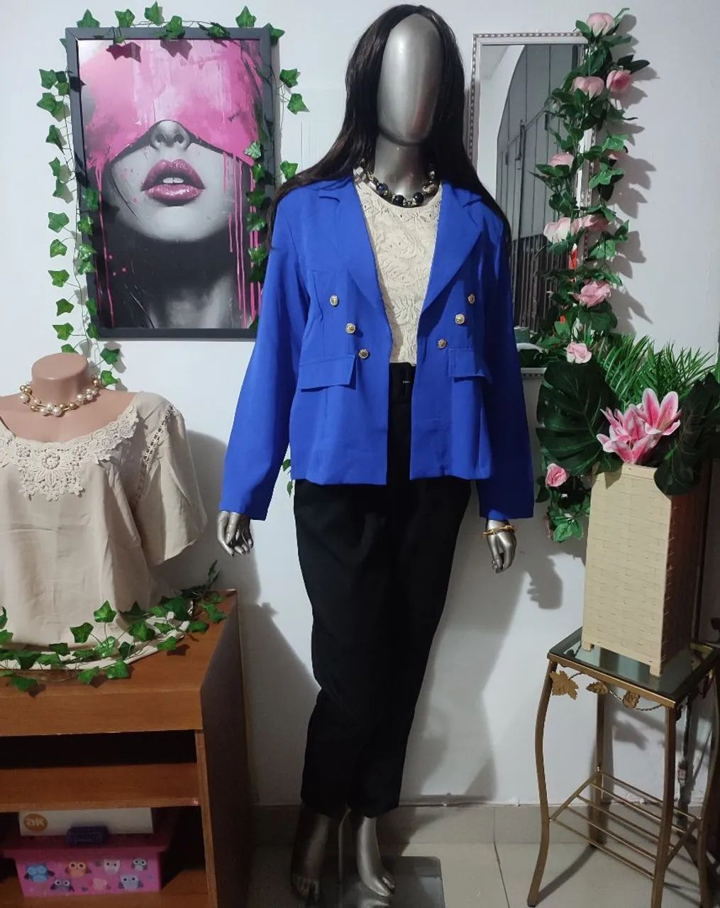 Blazer Feminino de Alfaiataria com Botões. - Foto 2