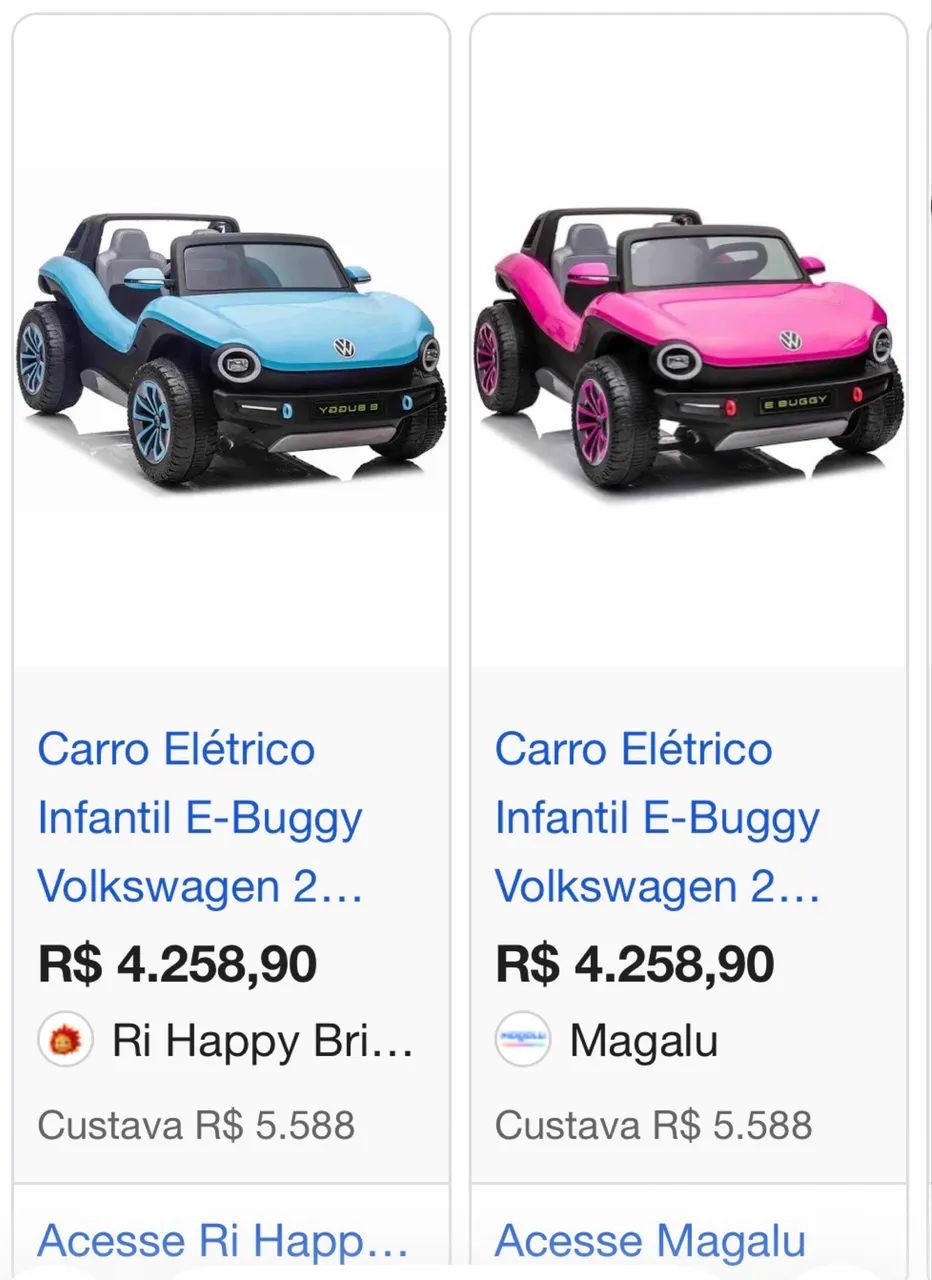 Mini buggy Volkswagen elétrico  - Foto 4