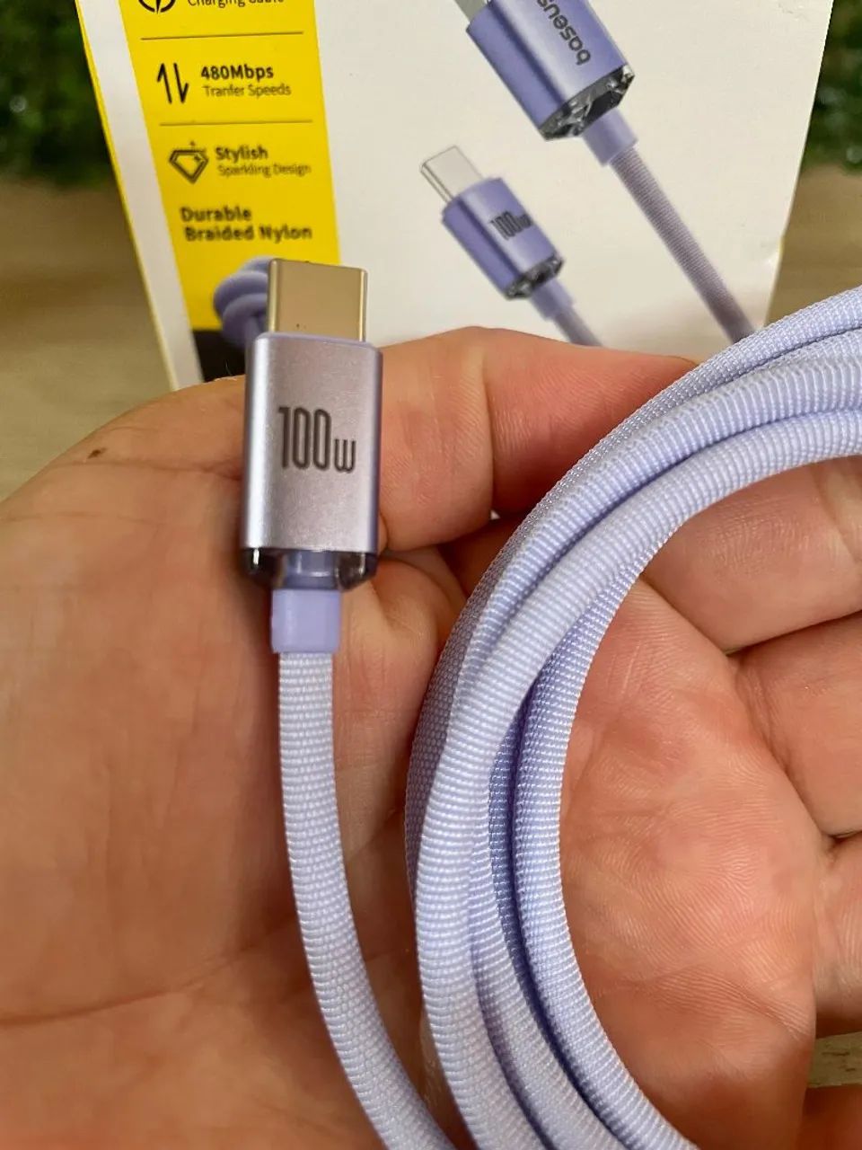 Cabo Baseus USB-A tipo C 100W 1M - Foto 3