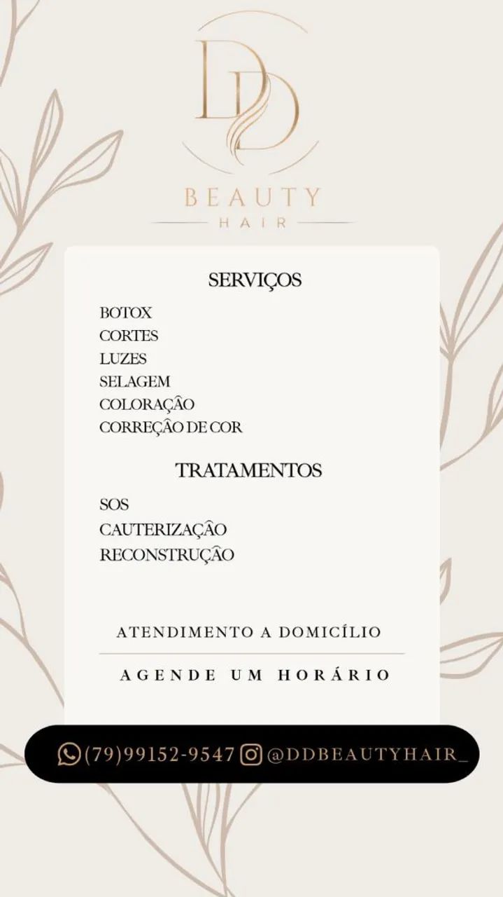 Cabeleireira a domicílio 