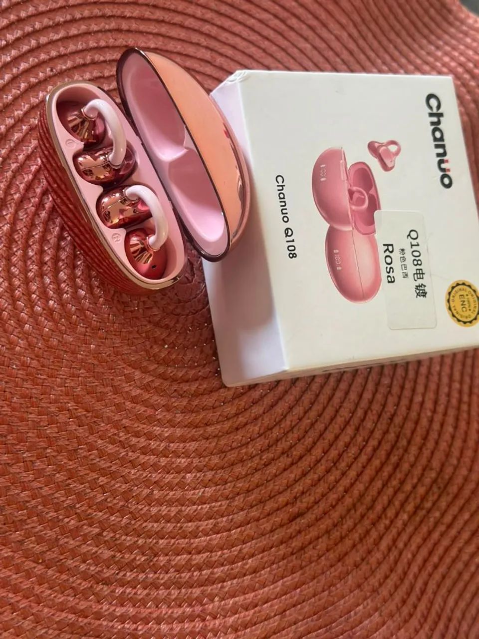 ? Fone Bluetooth Clip-On Open-Ear Rosa - Foto 3