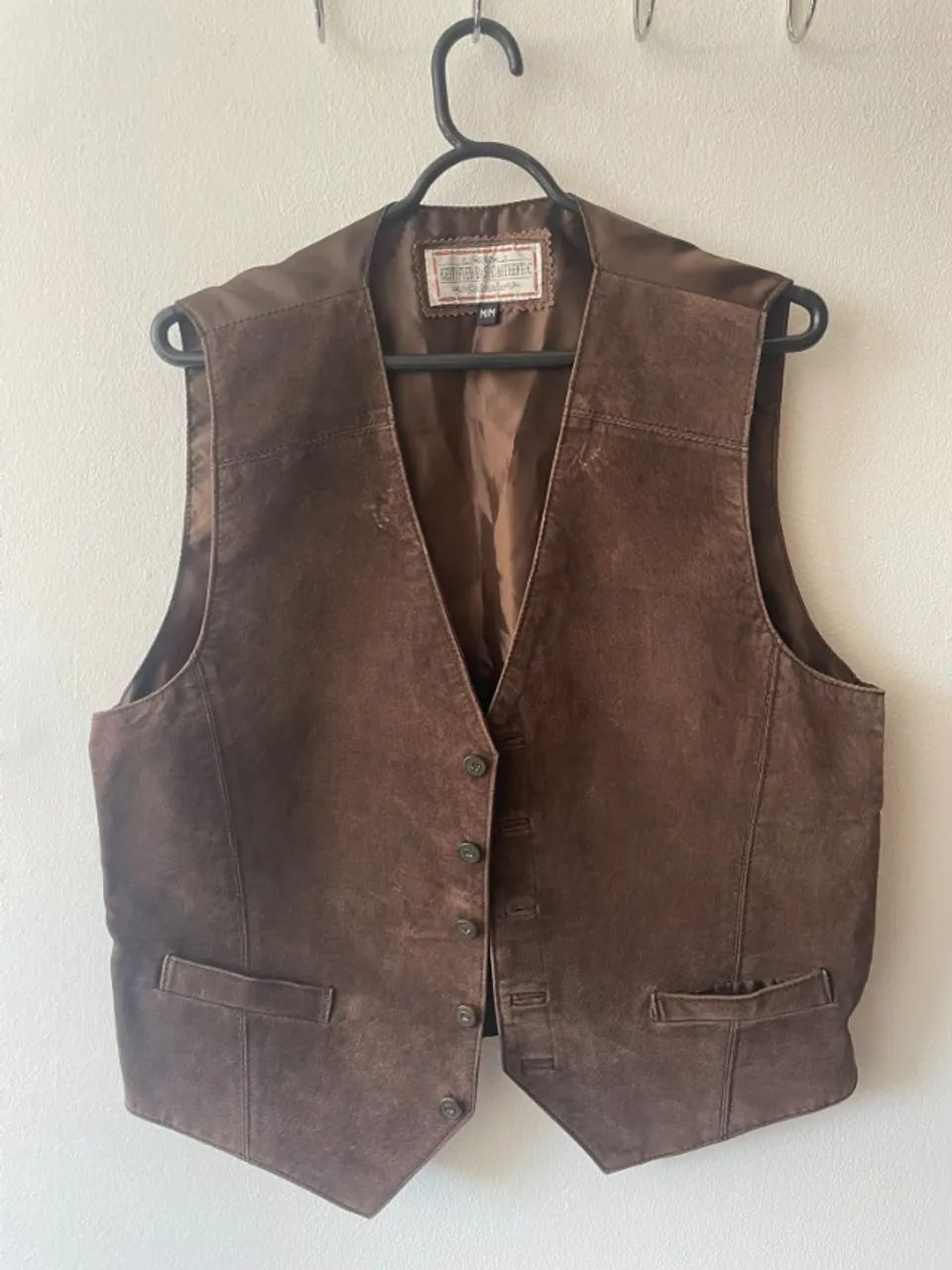 Colete de couro M - Masculino