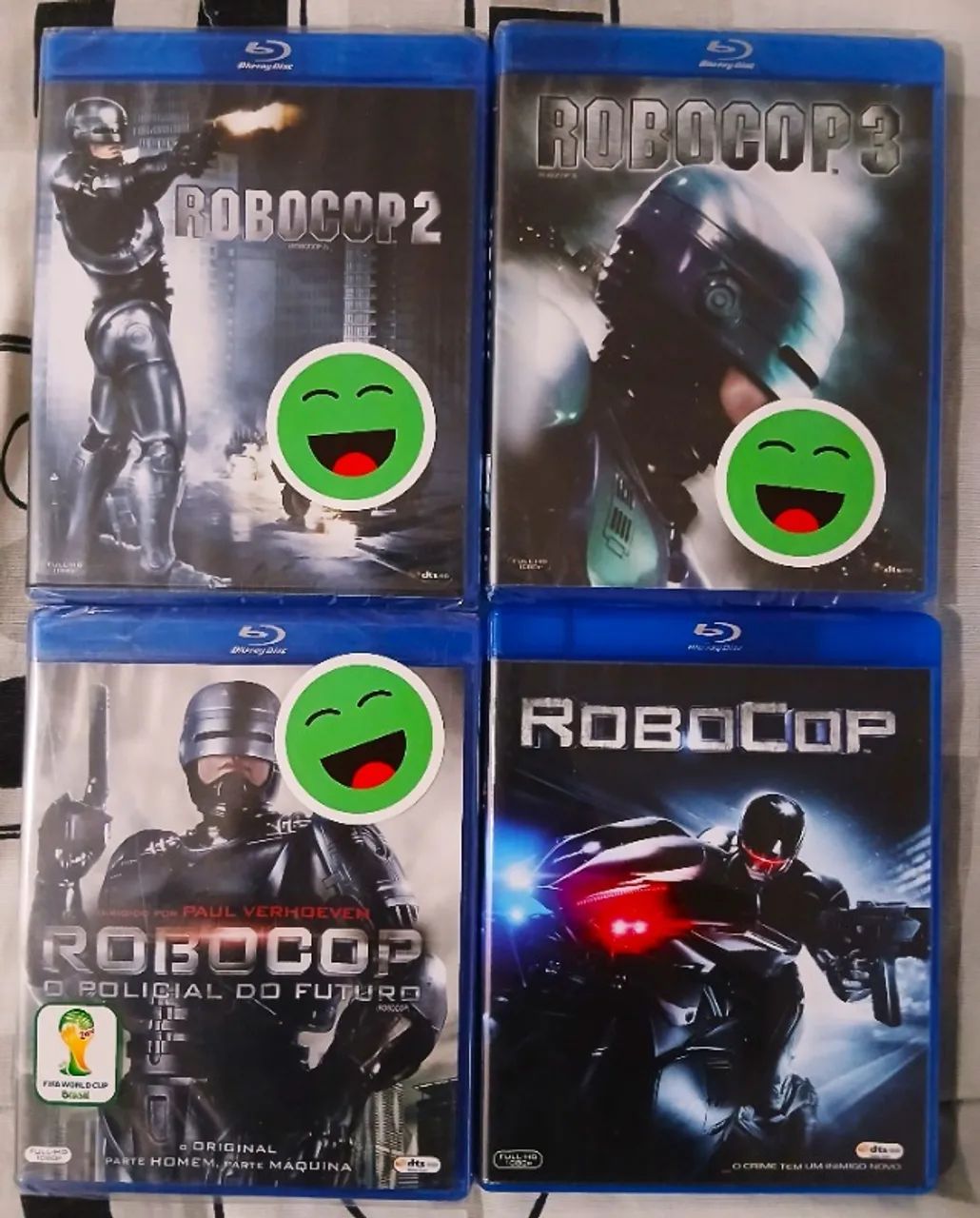 Combo dos 4 filmes de Robocop em Blu-Ray 3D NOVOS