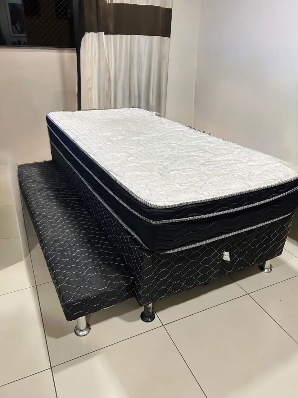 Cama box  solteiro com bicama - Foto 4