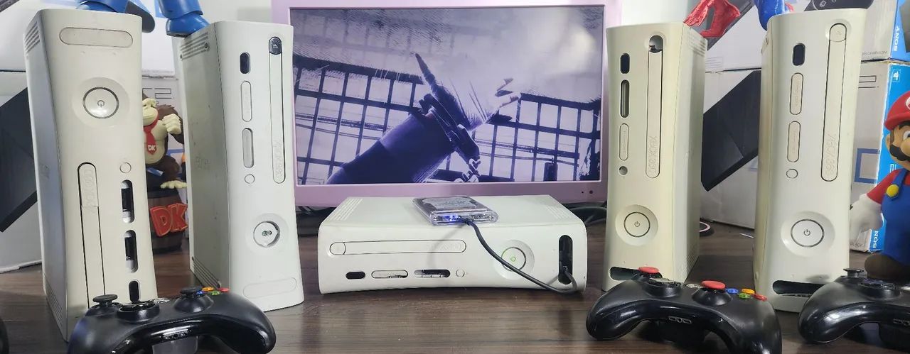 Exbox 360 arcade com hd de jogos e algumas avarias de carcaça porém funcionando perfeito  - Foto 3