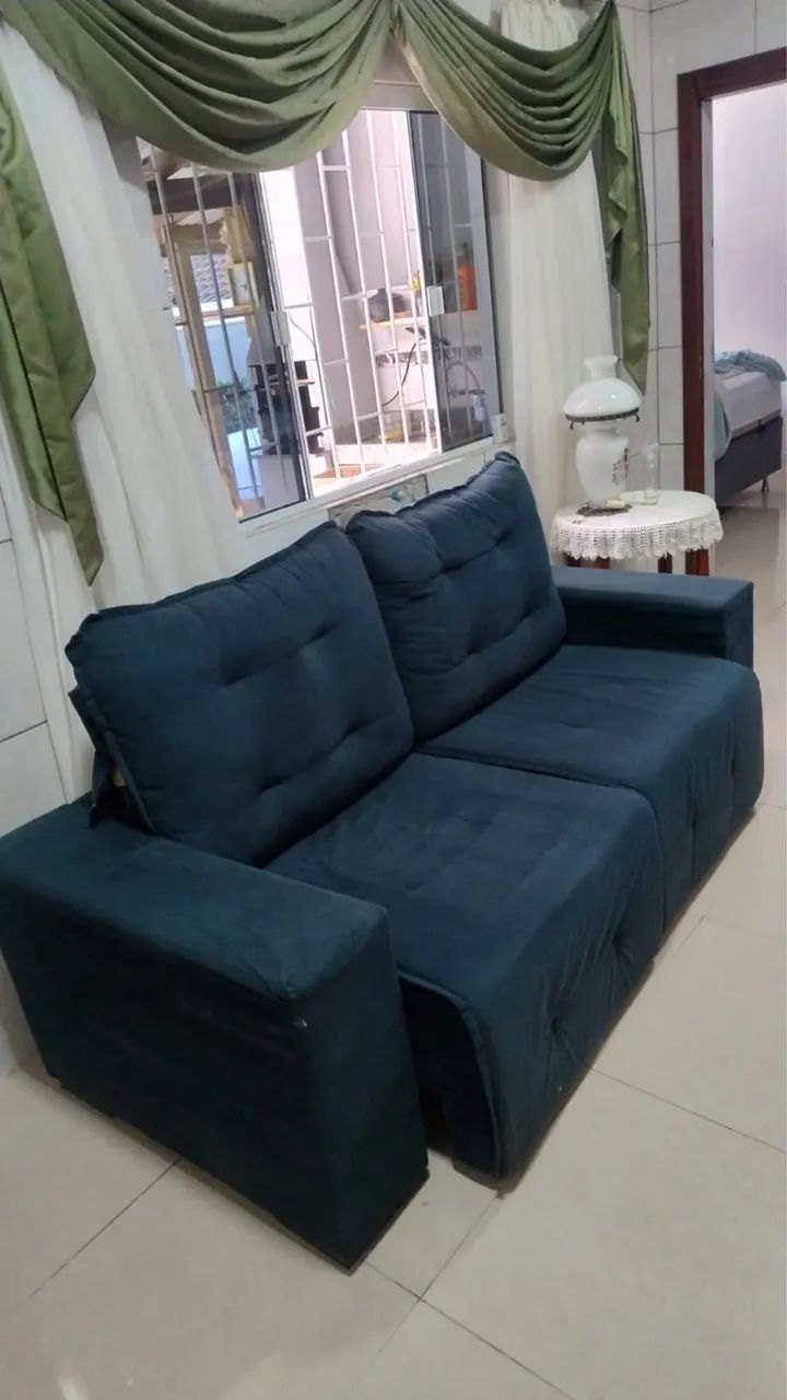 Sofá azul 2.10x0.90 - Foto 2