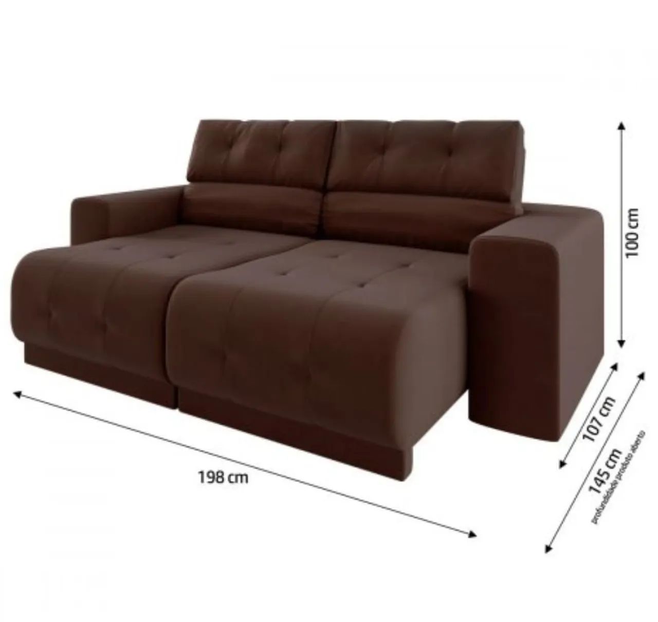 Sofá Retrátil 2mt  Promoção Relâmpago  - Foto 2
