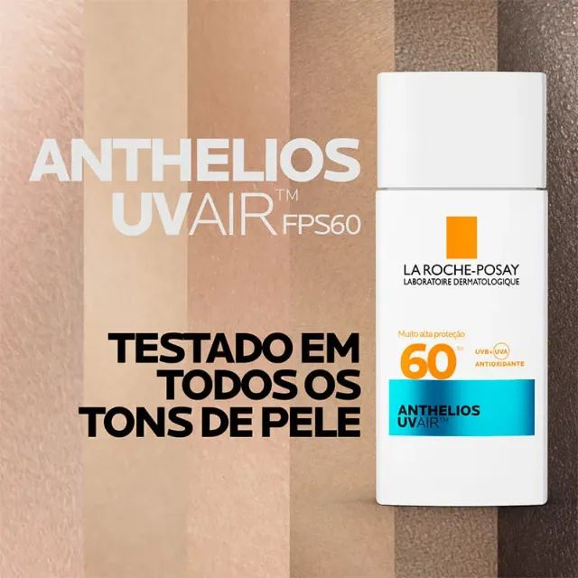 Protetor Solar Anthelios Uvair Fps60 Sem Cor La Roche Posay - Foto 3