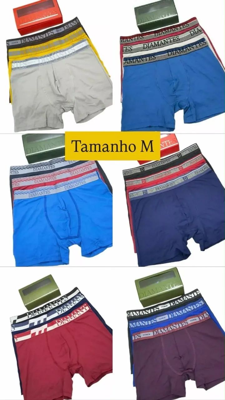 Kit cuecas boxer diamantes  - Foto 3