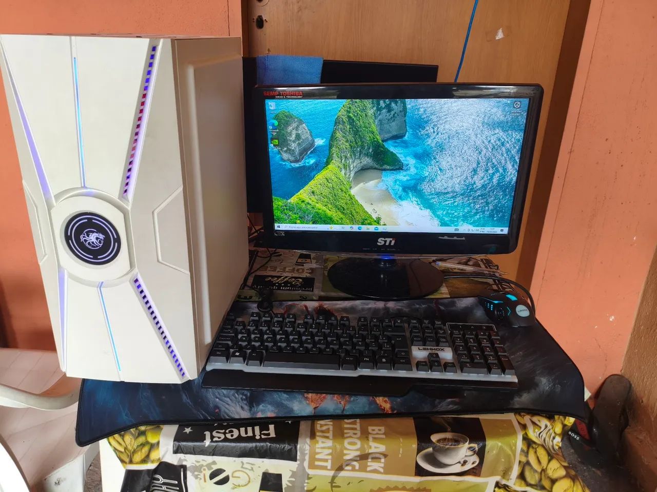 PC Gamer Completo | Xeon E5-2687W v3 + GTX 1050 Ti + Monitor e Periféricos