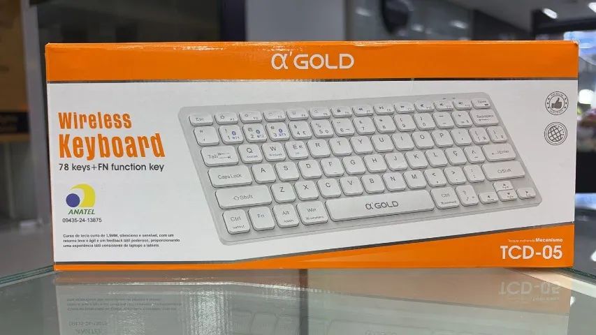 TECLADO BLUETOOTH A'GOLD TCD-05 - BRANCO