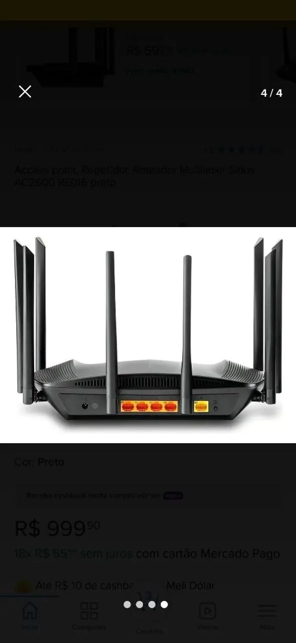 Roteador Multilaser Sirius AC2600 (RE016) - Foto 3