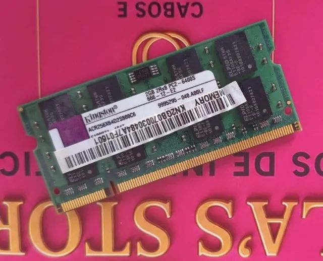 Memória RAM notebook DDR2 2GB