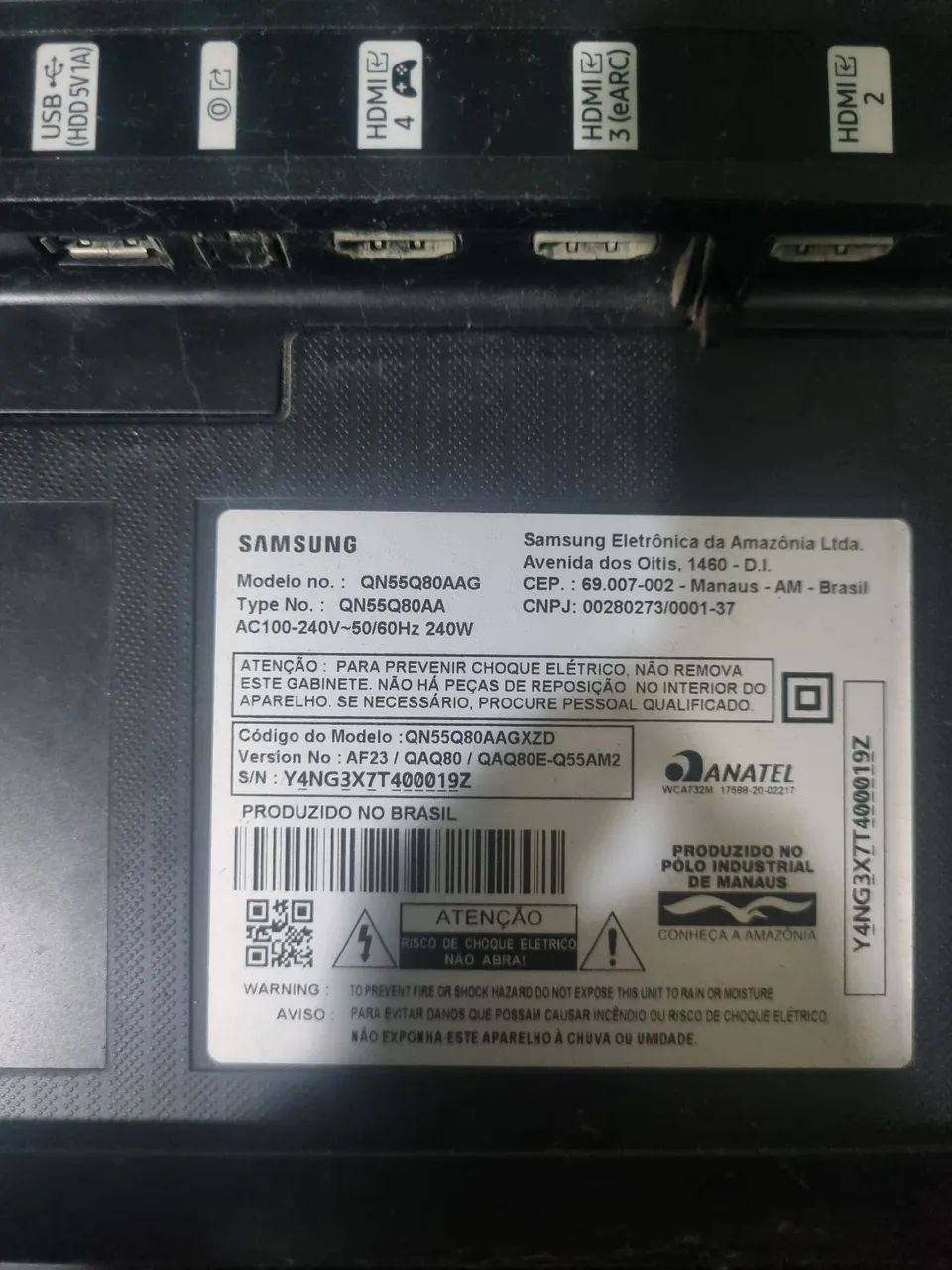 Tv Qled samsung com defeito - Foto 2