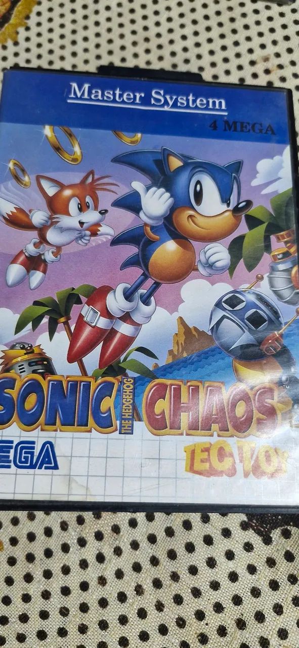 Sonic chaos master system caixa manual zerado - Jogos de Vídeo