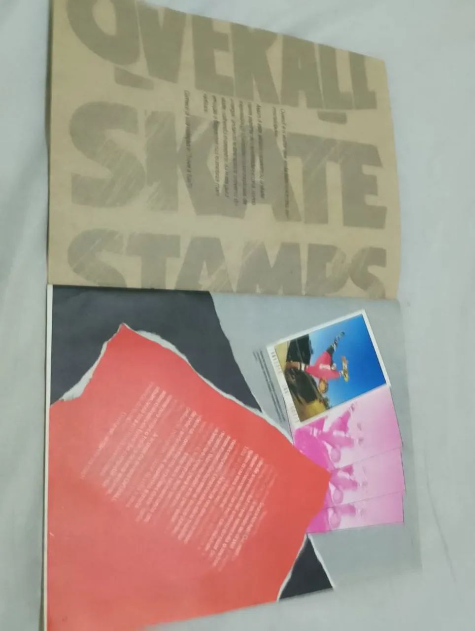 ÁLBUM DE FIGURINHAS OVERALL SKATE STAMPS COMPLETO EM ÓTIMO ESTADO DE CONSERVAÇÃO ANOS 80 - Foto 2