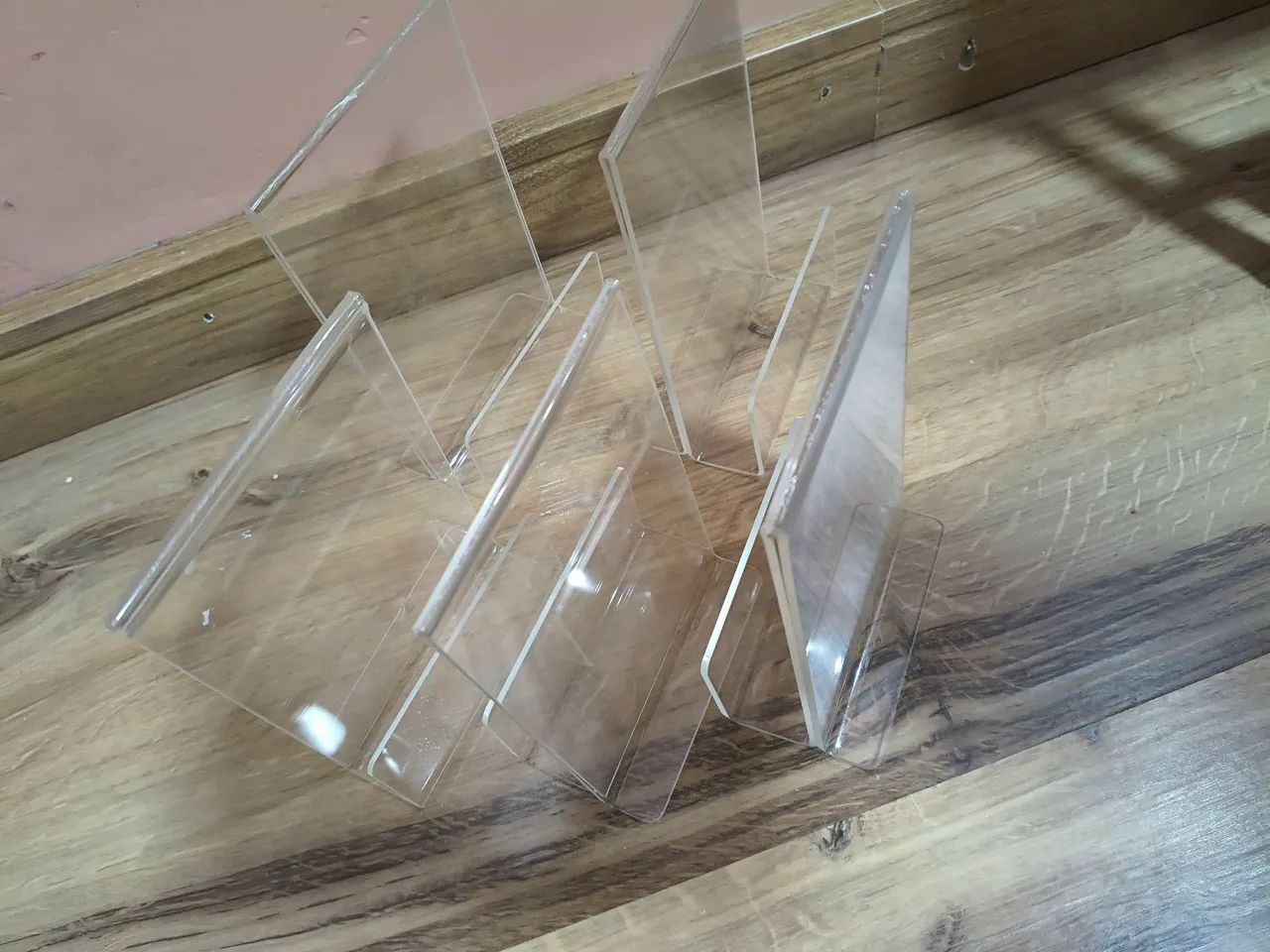Display acrílico para mesa 10x15cm -5 unidades