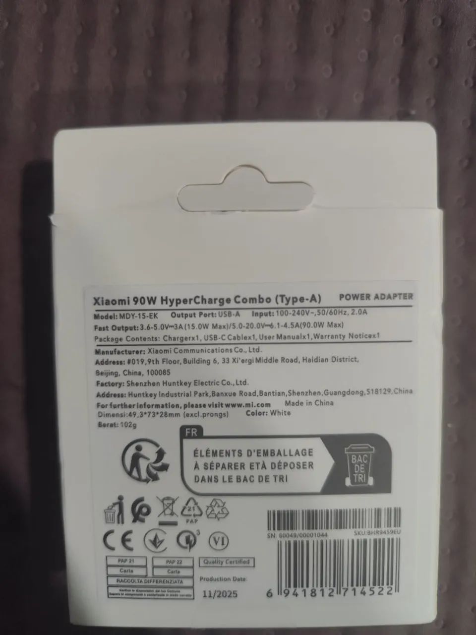 Carregador Xiaomi original 90 w - Foto 3