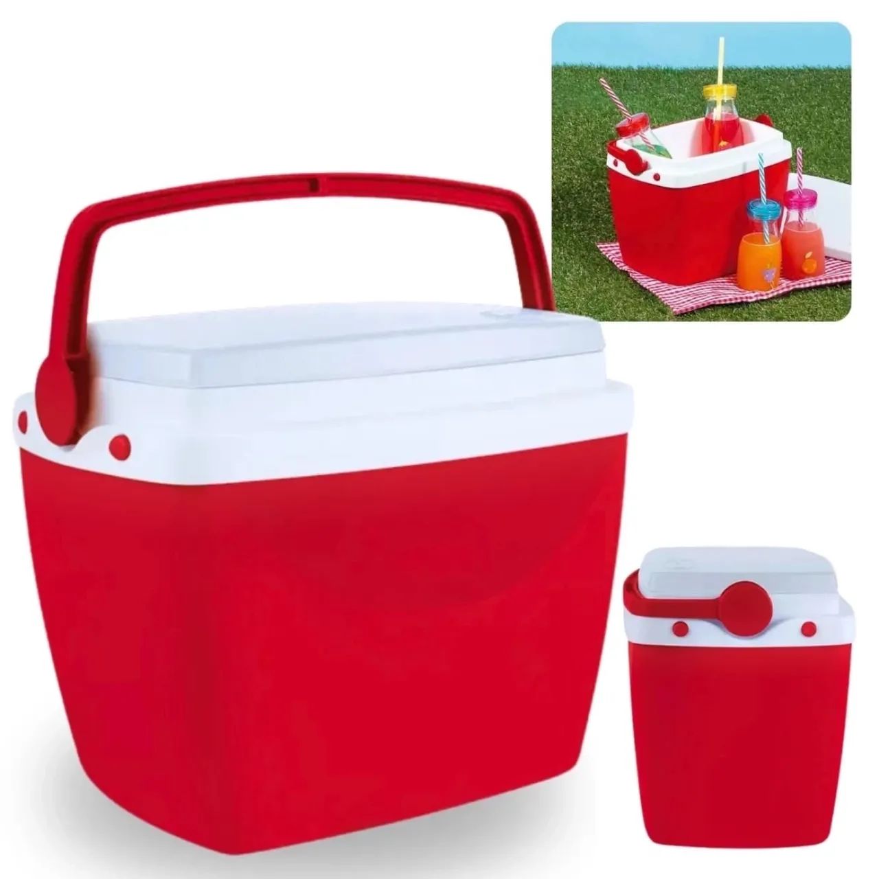 Cooler térmico vermelho 6L