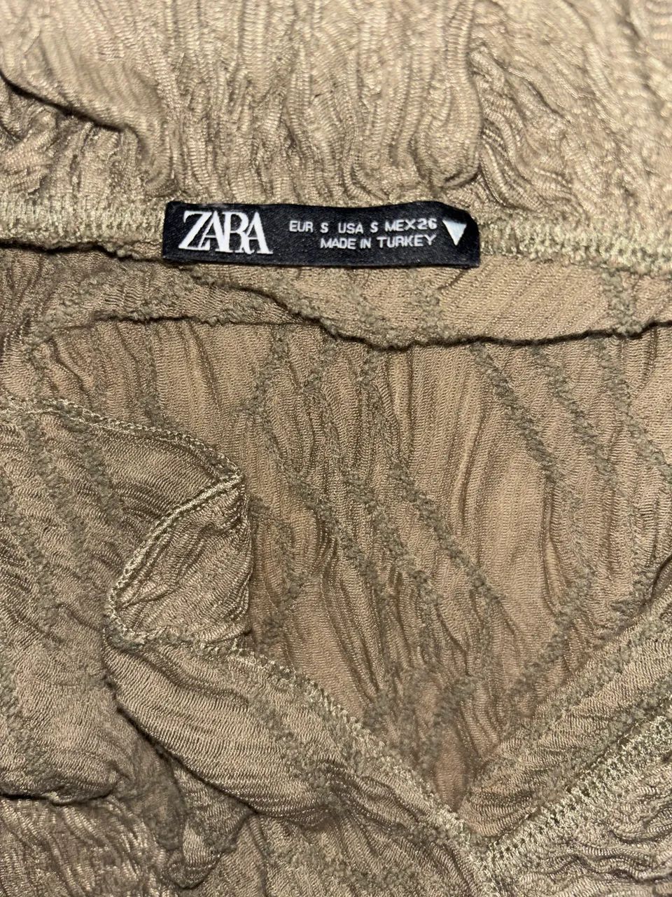 Blusa ZARA Verde Estilo Boho  - Foto 3