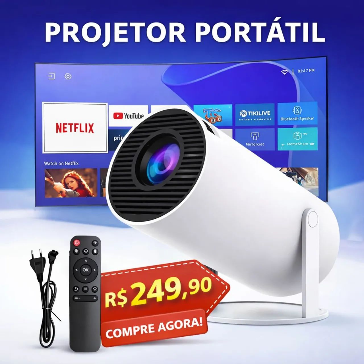 Projetor portátil 