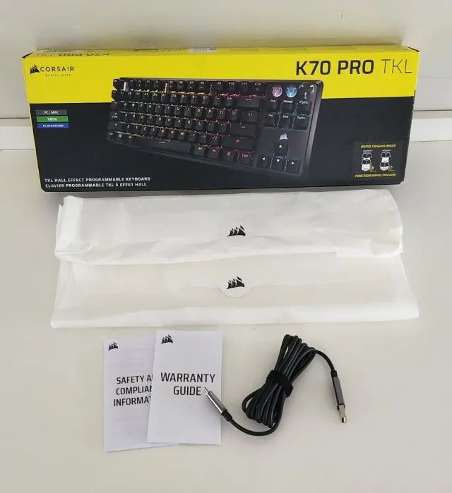 Teclado Corsair K70 PRO TKL Hall Effect Rapid Trigger RGB com Apoio - Foto 2