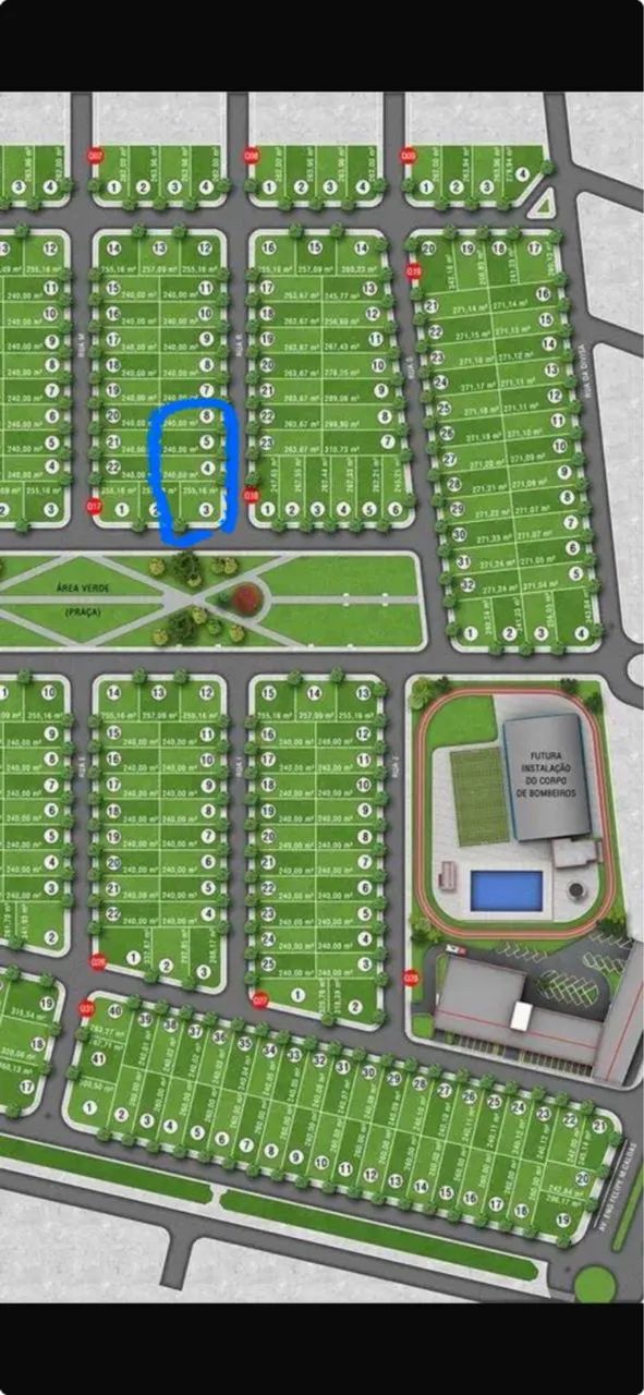 Vendo lotes no parque Boulevard de 240 m no valor de 180 mil