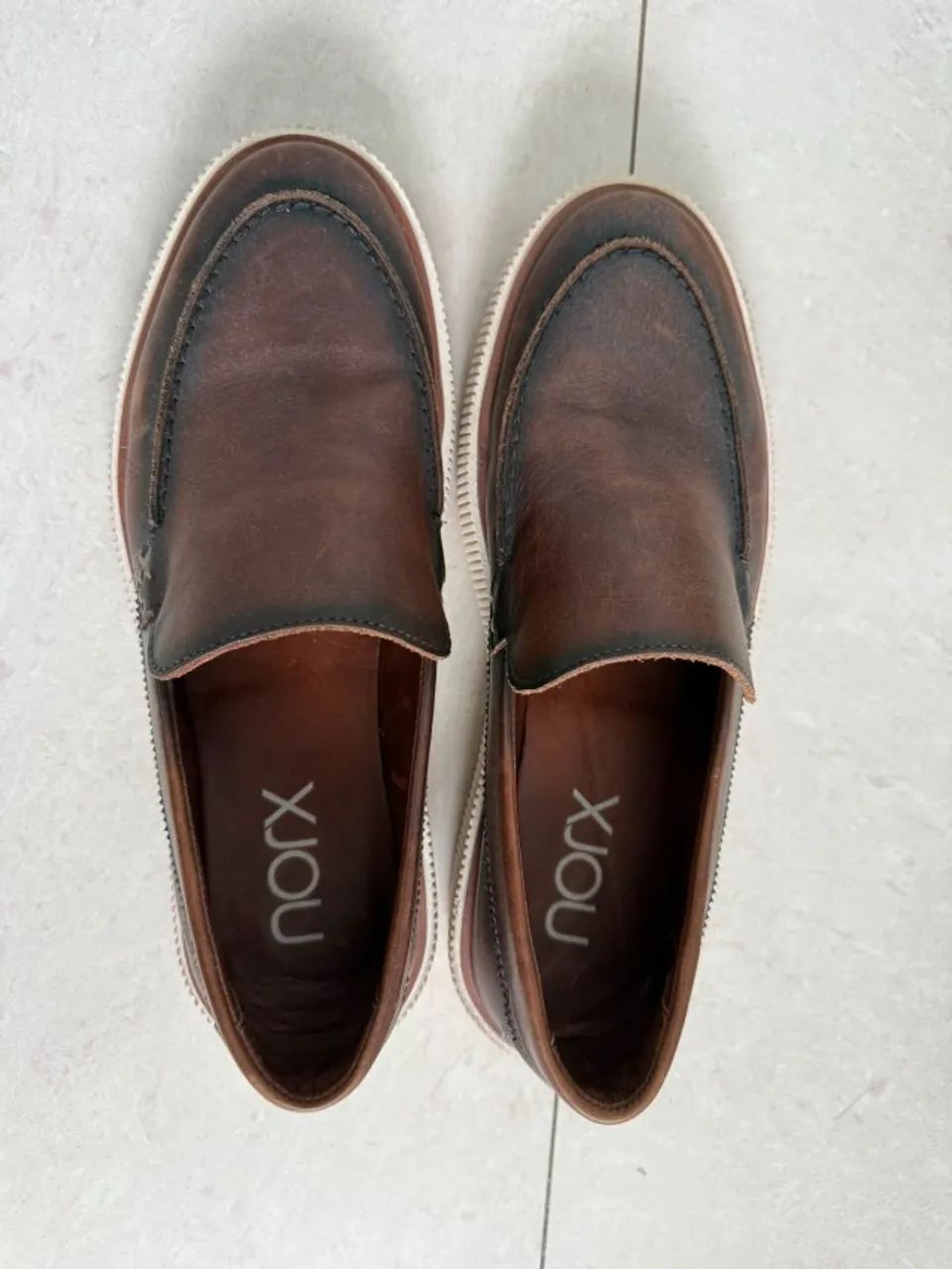MOCASSIM MARROM DE COURO  - Foto 3