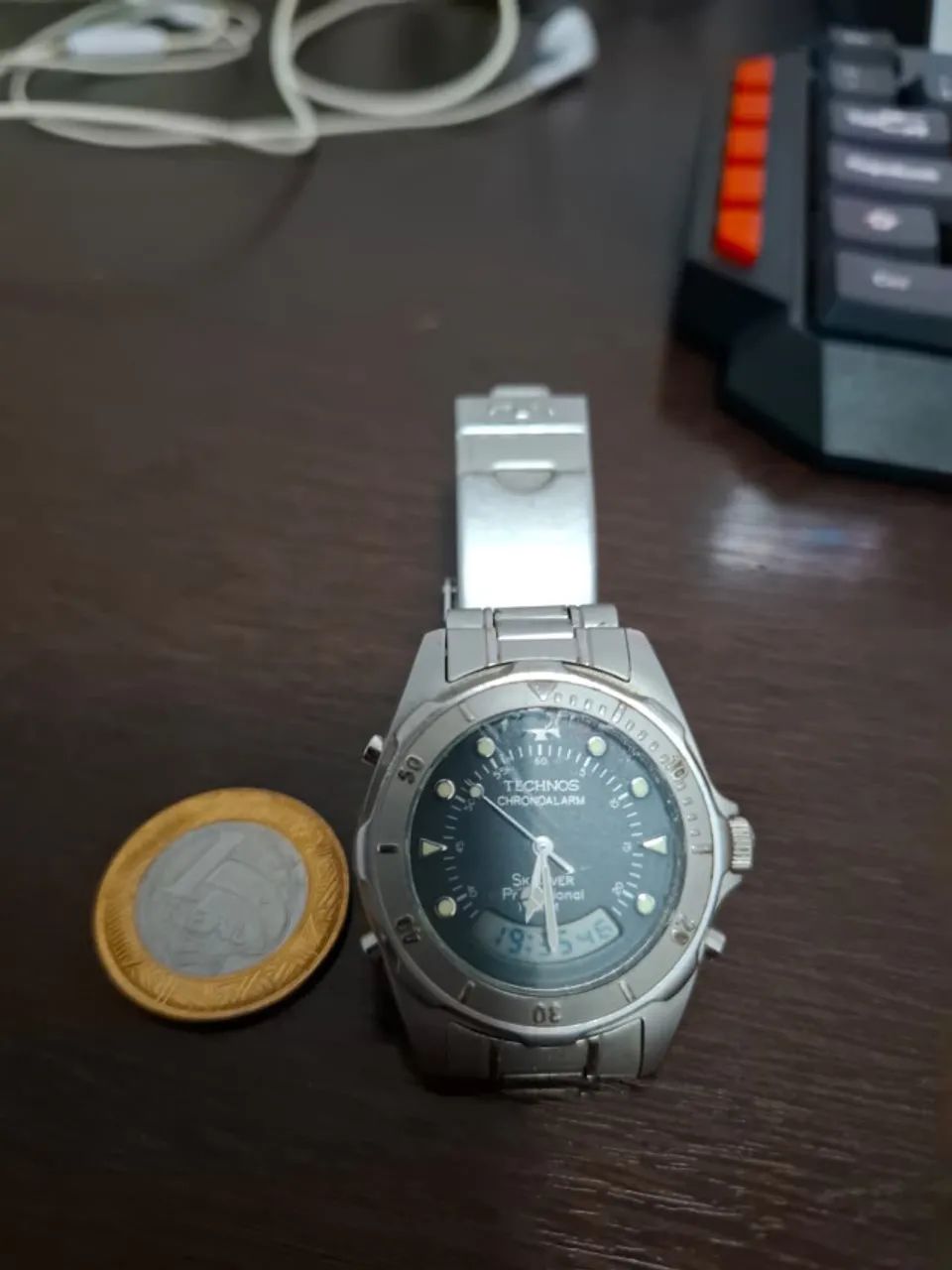 Relógio Technos Skydiver T205.47 Original Raridade Anos 90  - Foto 2