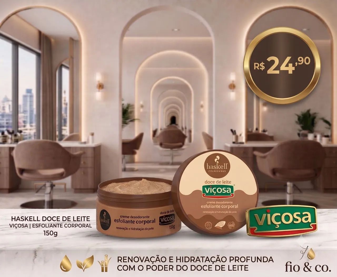 Esfoliante Doce de leite Haskell 150g