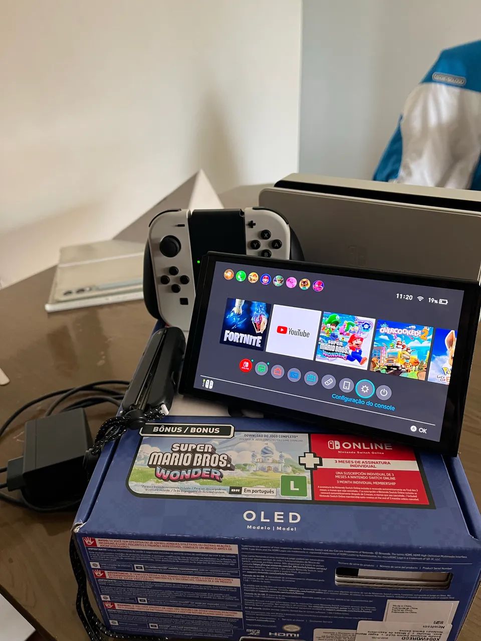 Nintendo Switch Oled Branco - Foto 5