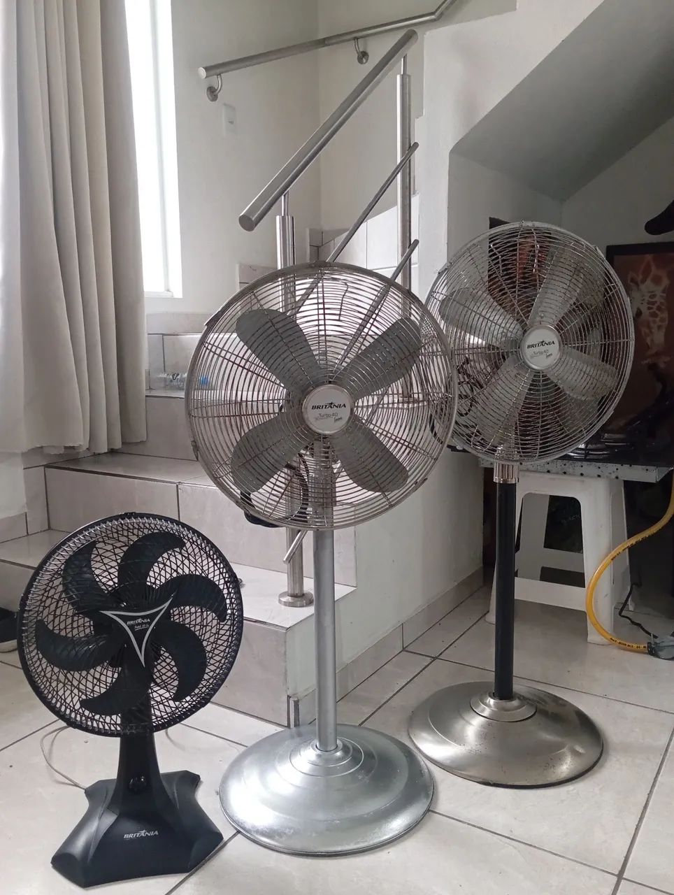 3 ventiladores Britânia 