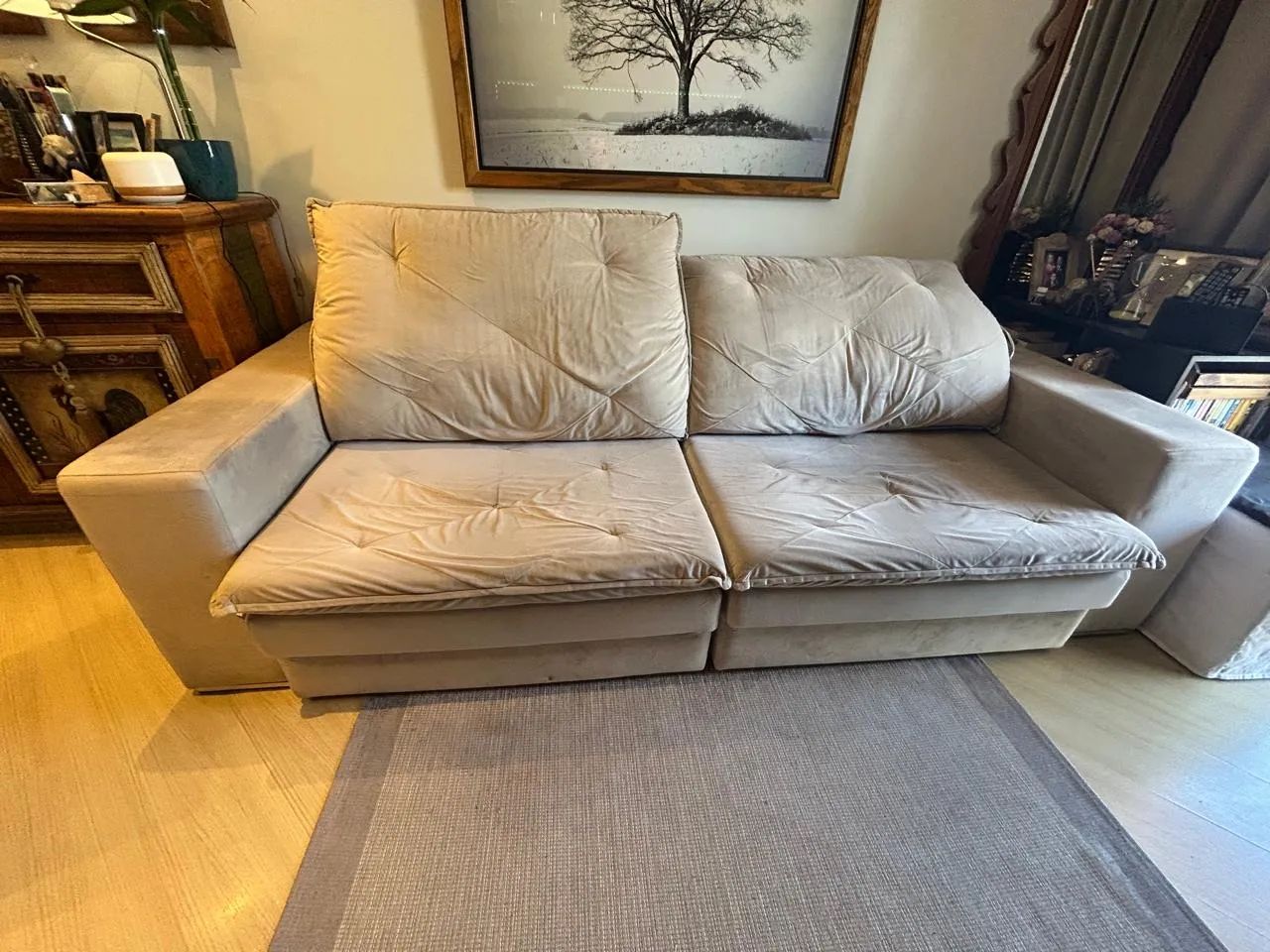Sofá Charlize 2,50m suede 