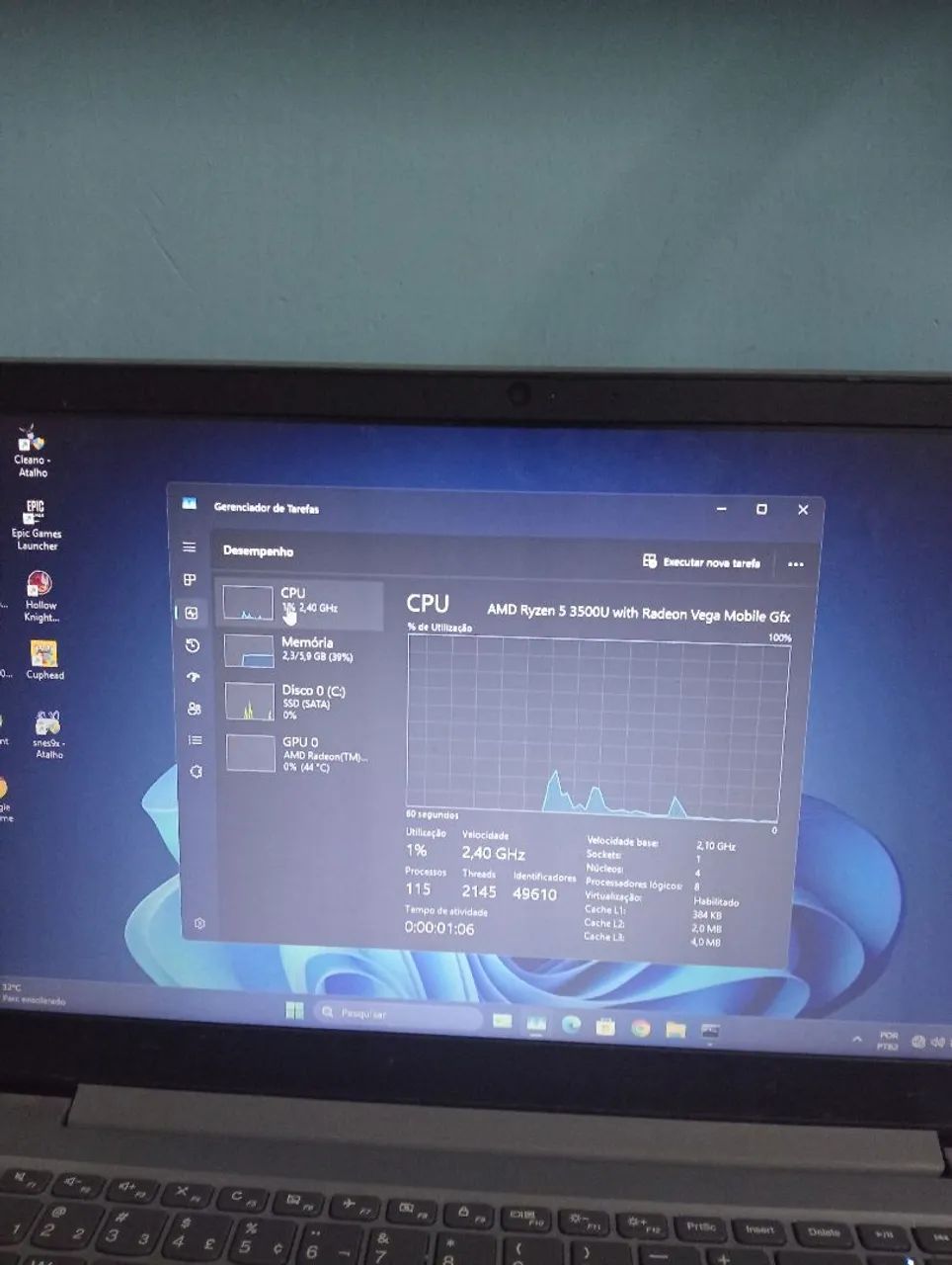 Notebook Lenovo s145 AMD ryzen 5 3500u - Foto 4