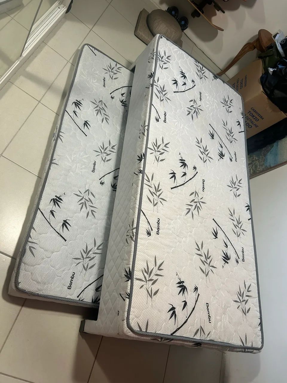 Cama box com outro colchão embutido - Foto 3