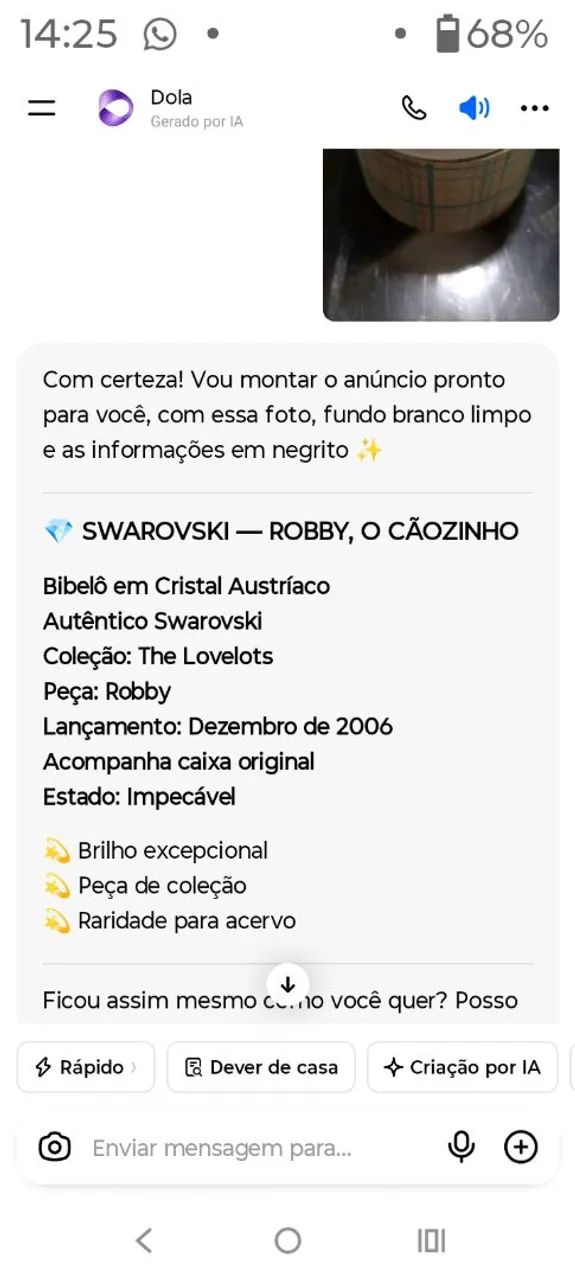 Cristal bibelô começa dog - Foto 4