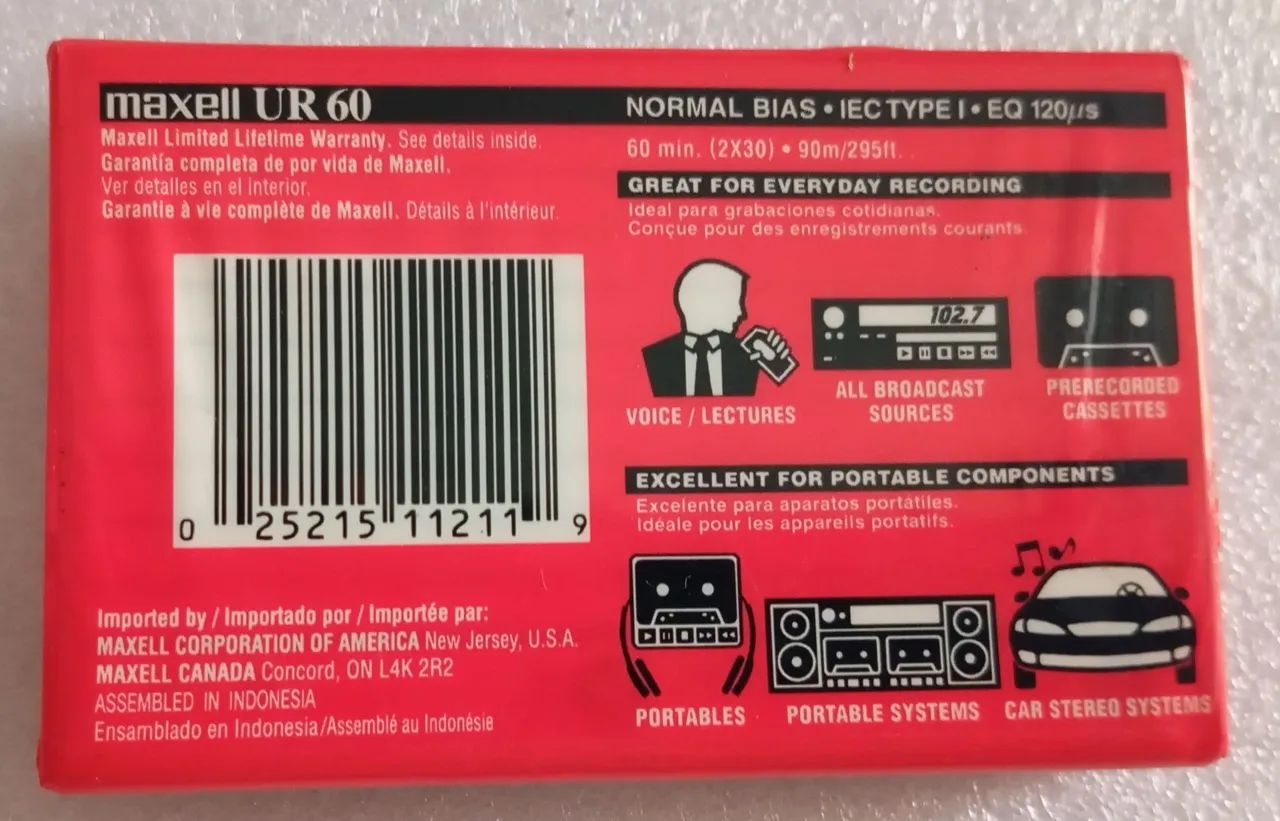 Fita cassete Maxell - Foto 2