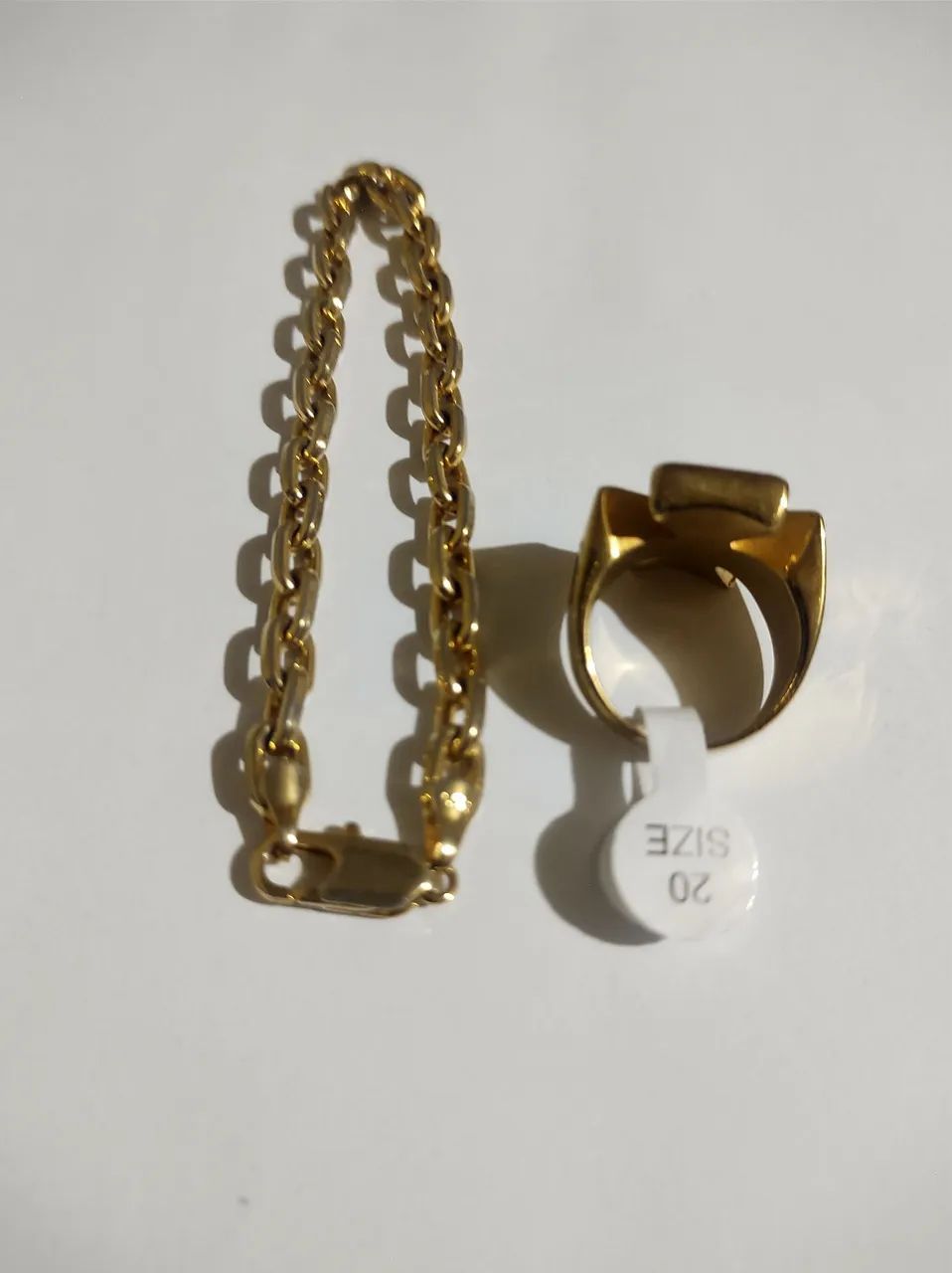 Conjunto: Anel e pulseira folheado  - Foto 3