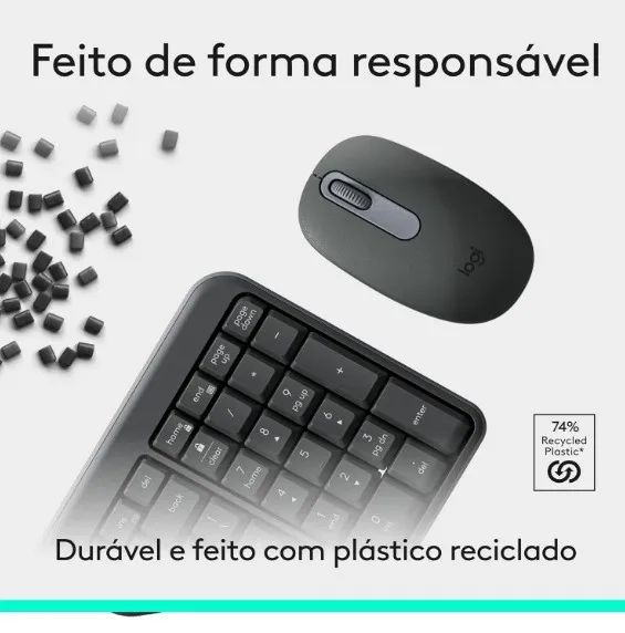 LOGITECH MK 250 - COMBO TECLADO + MOUSE BLUETOOTH - Foto 3