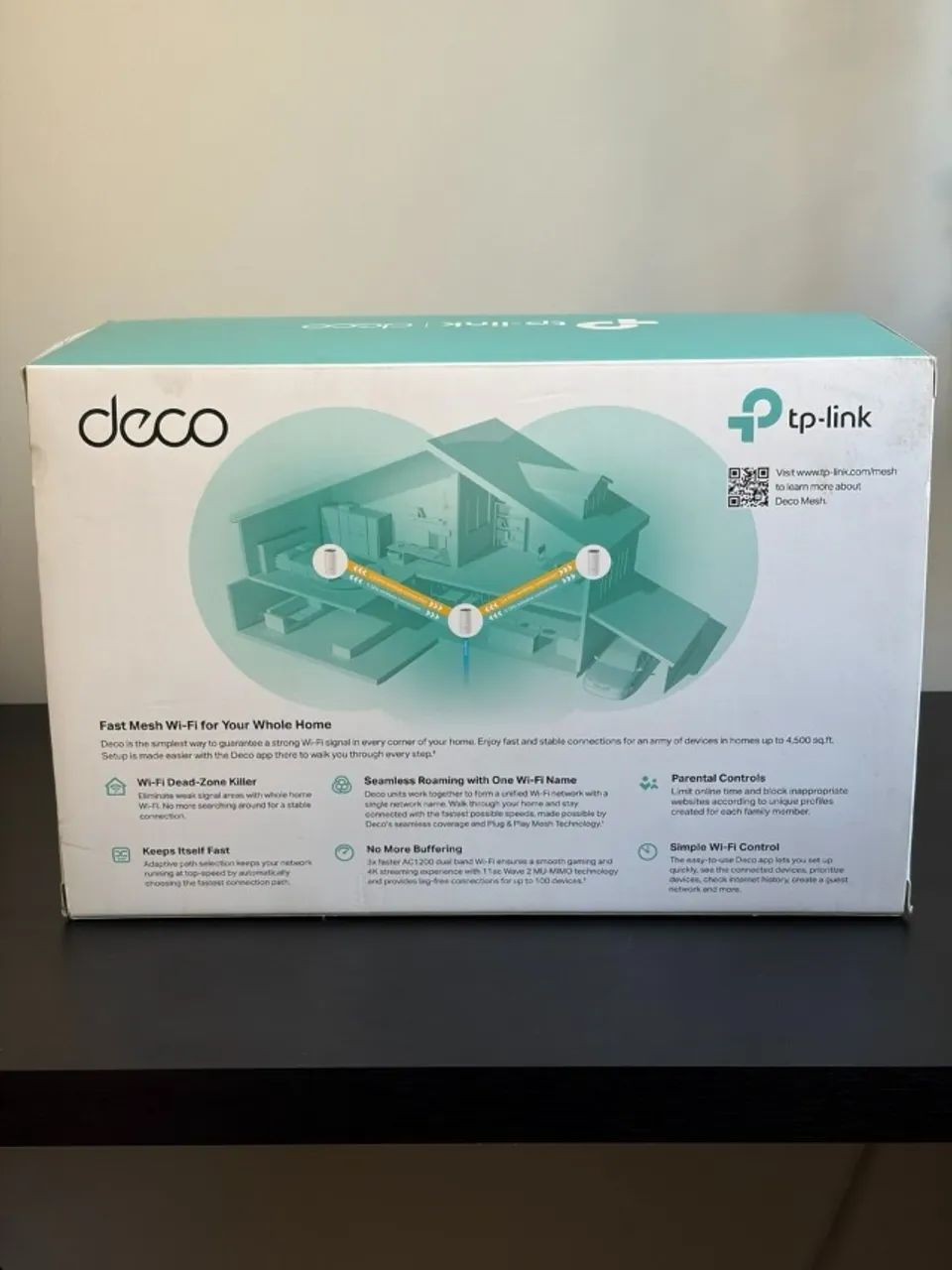 TP-Link Deco E4 AC1200 Rede Mesh Wi?Fi com 3 unidades + caixa e acessórios - Foto 5