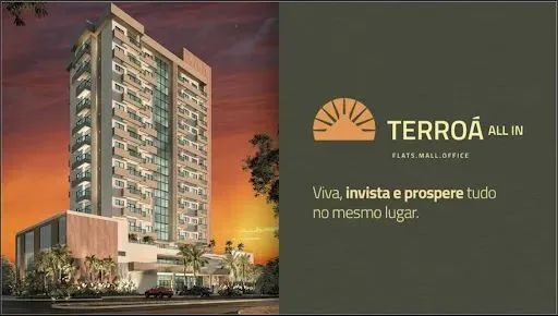 Ágio de flat moderno com 1 suíte no Terroà All In na Orla 14 - Foto 2