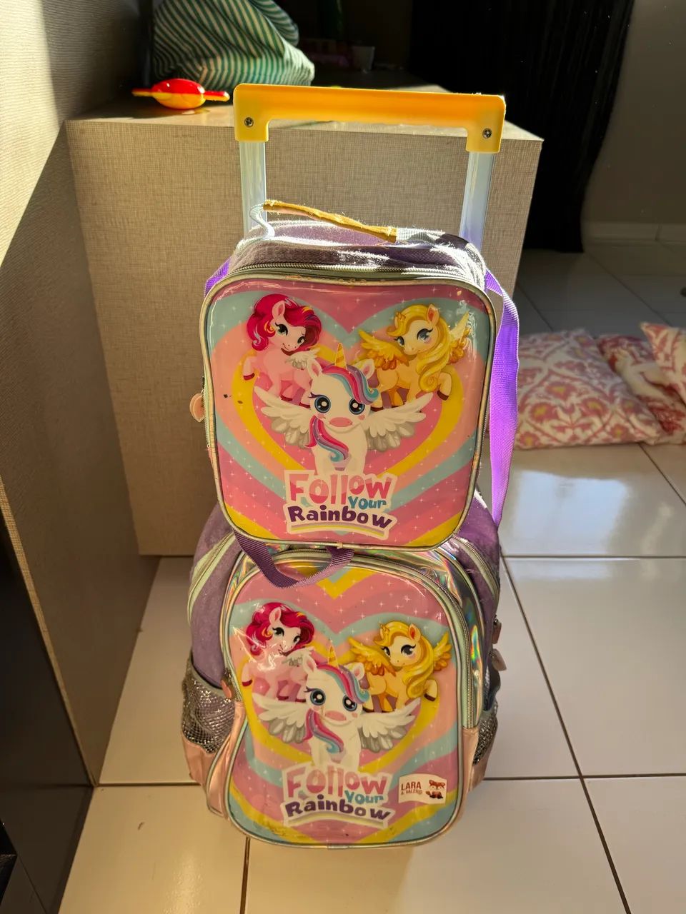 Doação Mochila e Lancheira Infantil