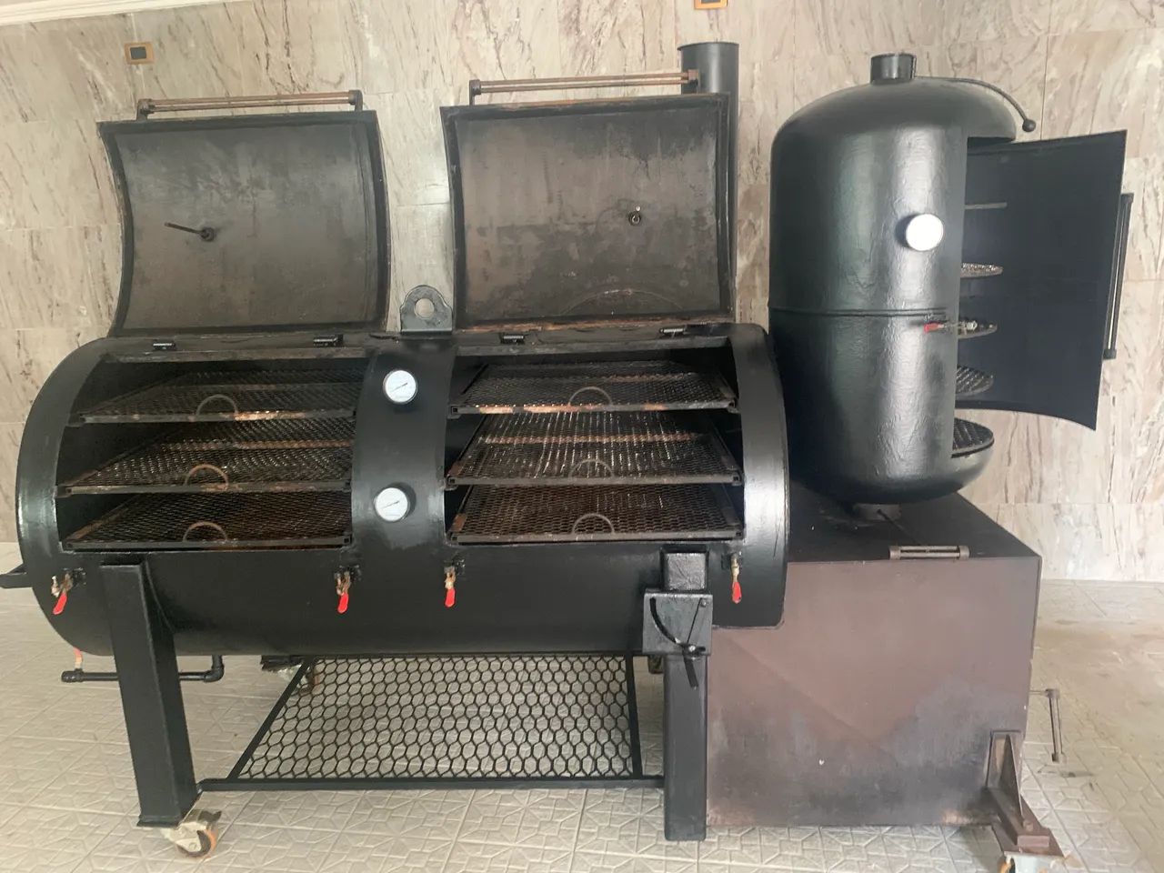 DEFUMADORA PIT SMOKER BBQ ( REVERSE FLOW )  - Foto 4