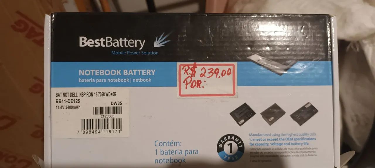 Bateria notebook DELL INSPIRON 13-7368 <br><br>BB11-DE125 - Foto 2