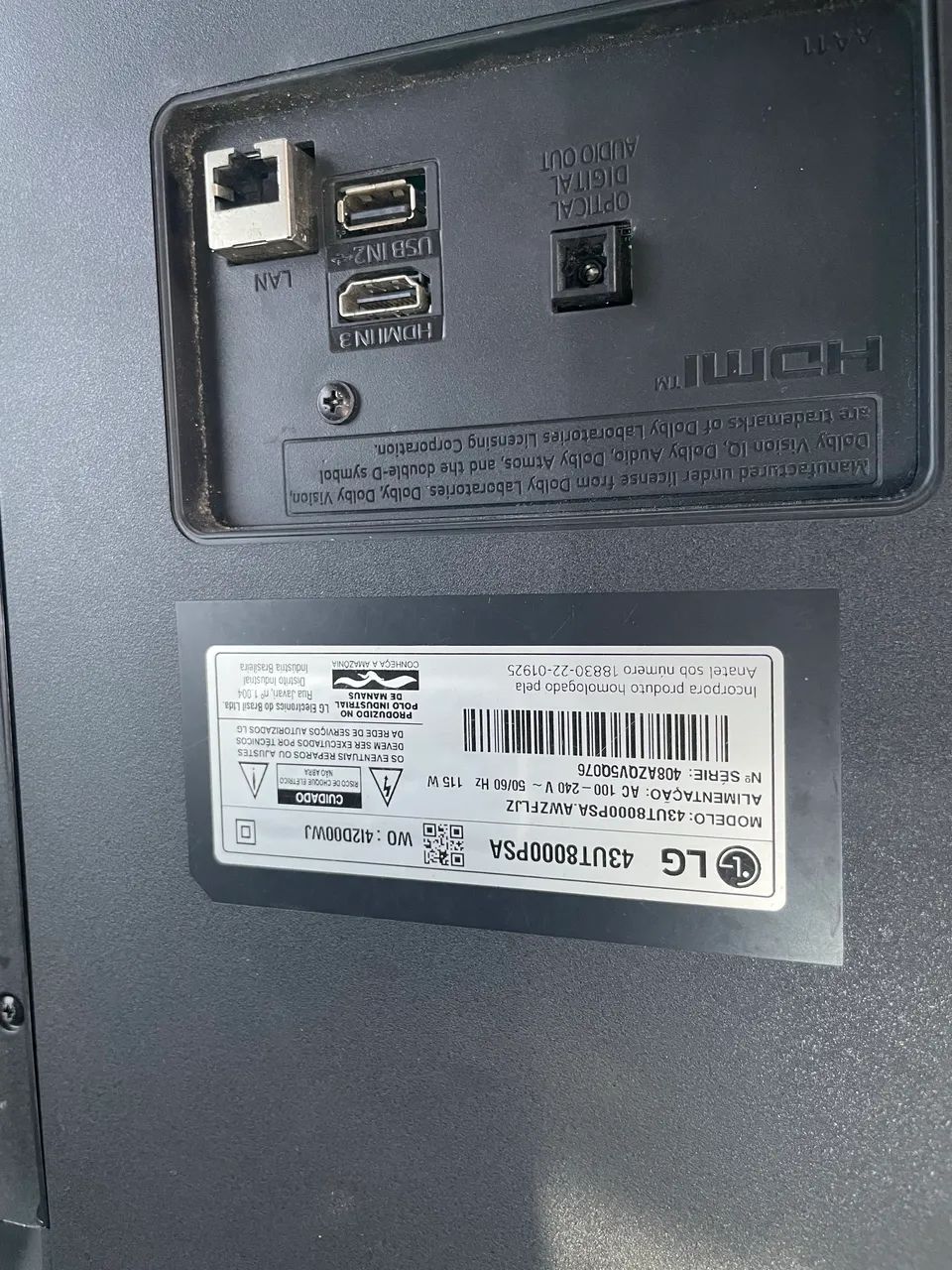 Tv LG 43 polegadas 2meses de uso só
