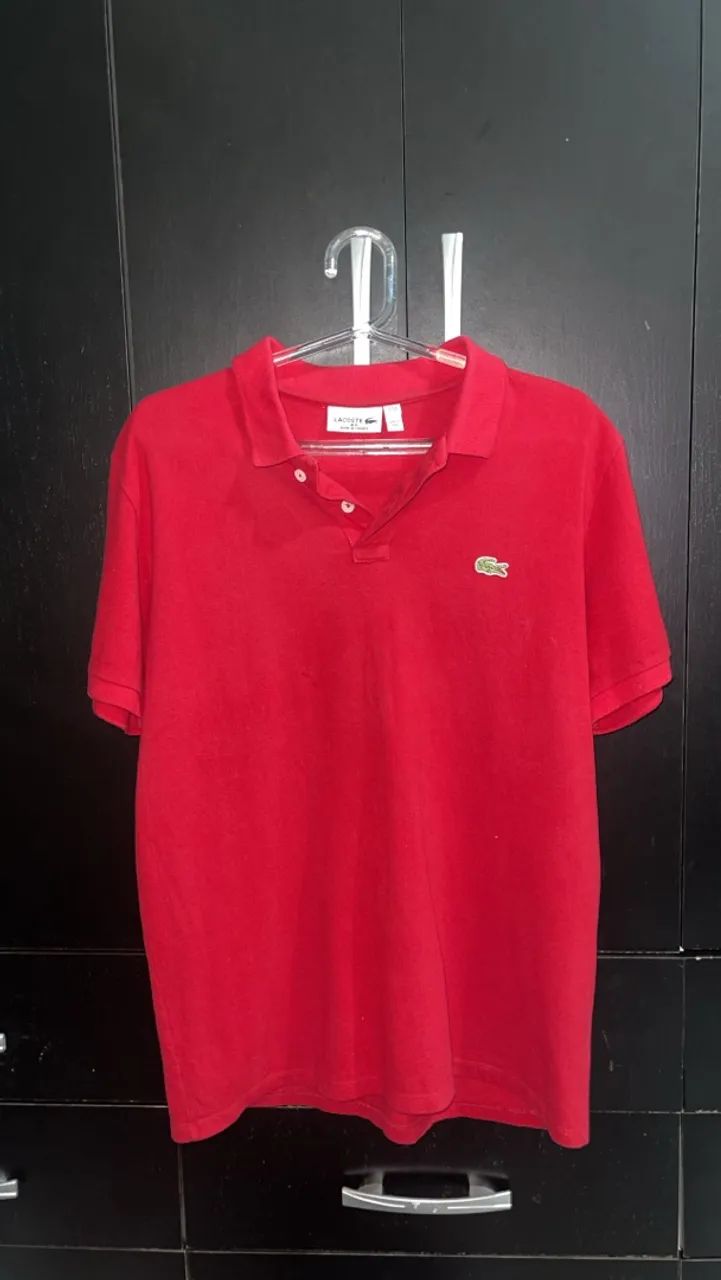 Polo Lacoste vermelha 