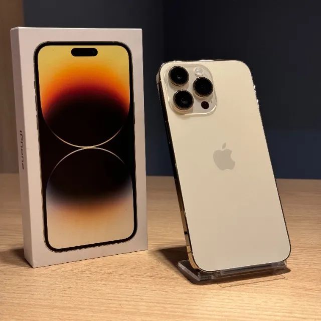 iPhone 14 Pro Max Gold 256GB impecavel - Celulares e Smartphones