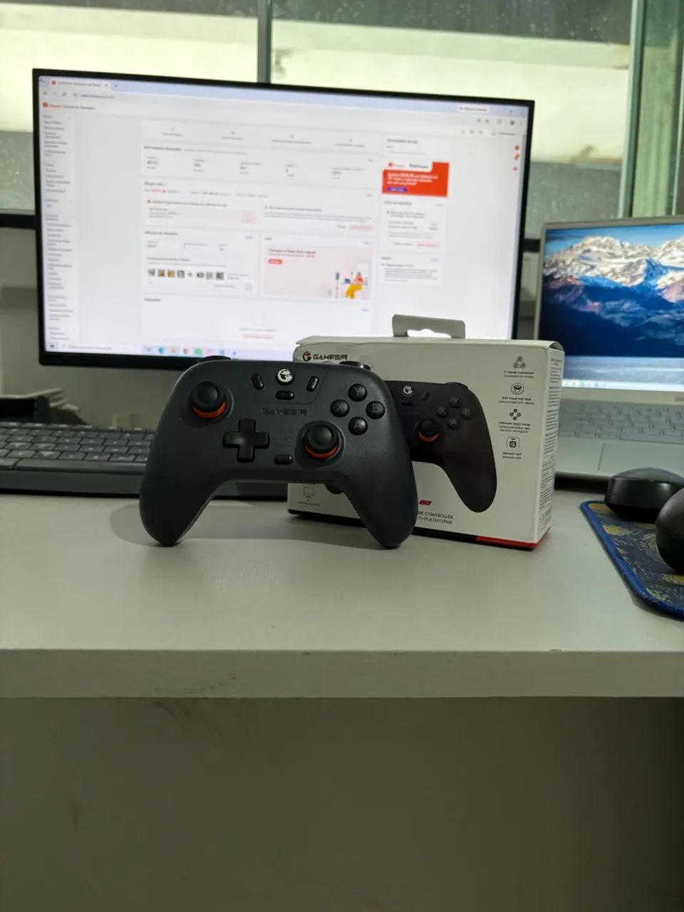 Controle Gamesir NOVA LITE Hall Effect RECARREGAVEL USB DONGLE E BLUETOOTH  - Foto 2