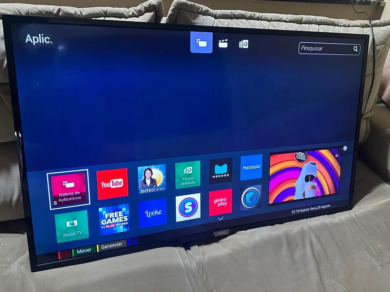Smart tv 50 4k Philips todos apps - Foto 2