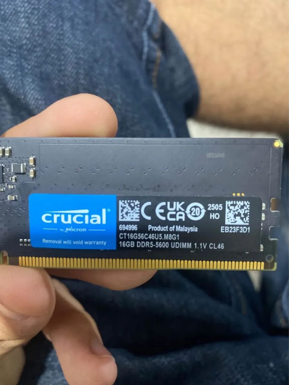 Memória ram DDR5 - crucial 5600 16GB - Memória RAM - Paracuru
